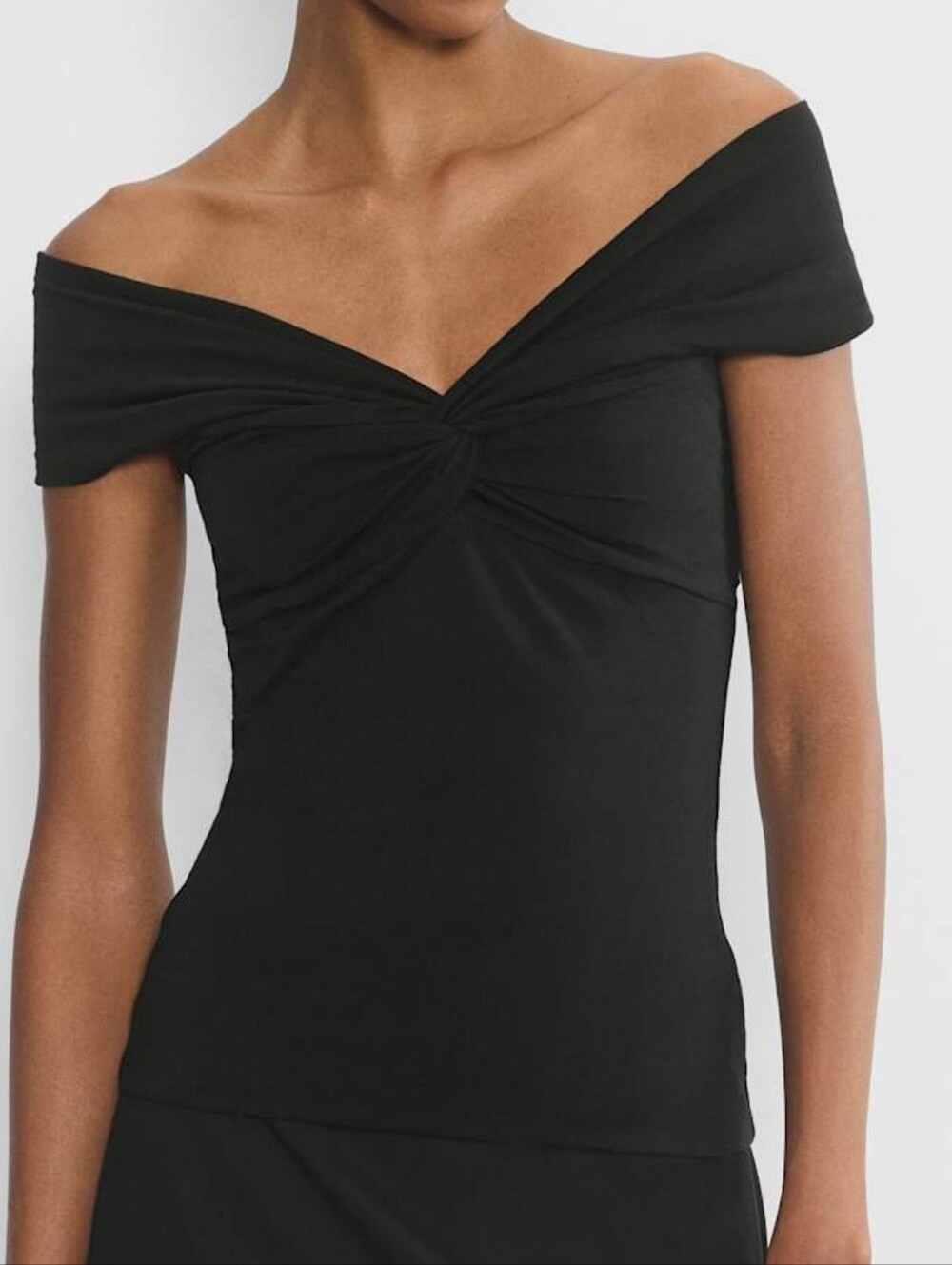 Aritzia Original Contour Twist Off-Shoulder Top